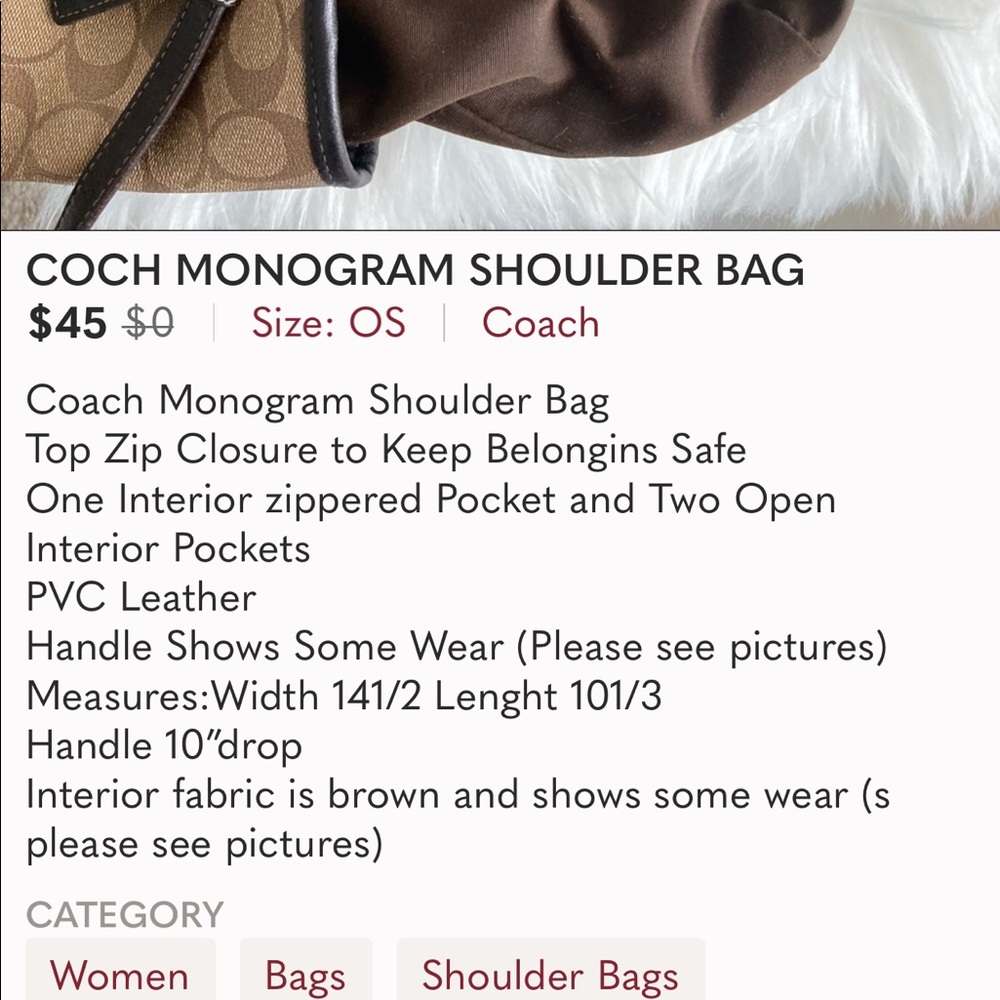 COCH MONOGRAM SHOULDER BAG - Picture 2 of 14
